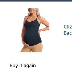 CRZ YOGA Navy Active Maternity Tank and Flare Leggings